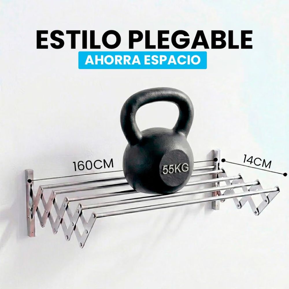 Tamaños disponibles del tendedero plegable Marctani desde 100 hasta 160 cm.